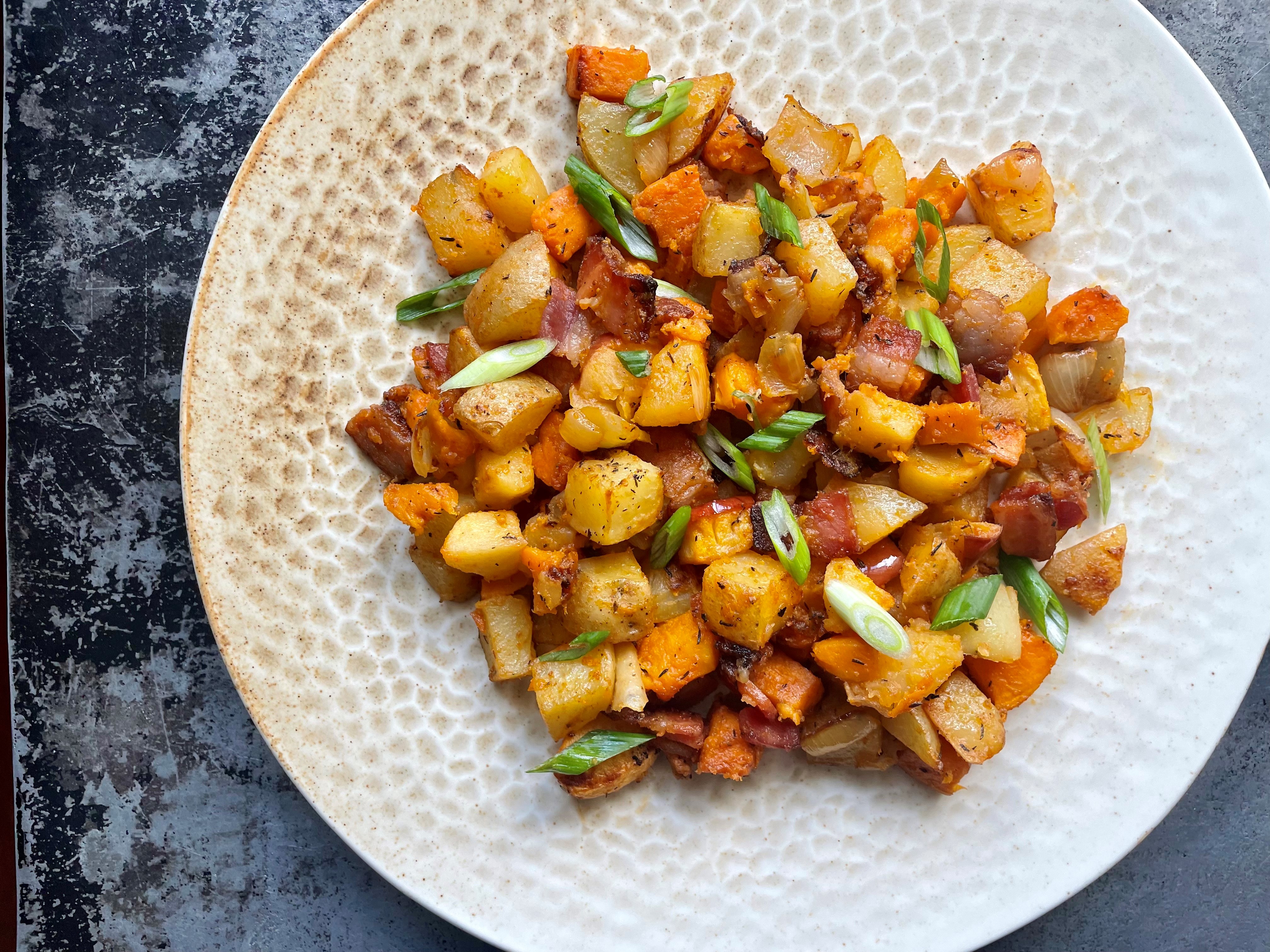 Roasted Apple and Potato Hash 