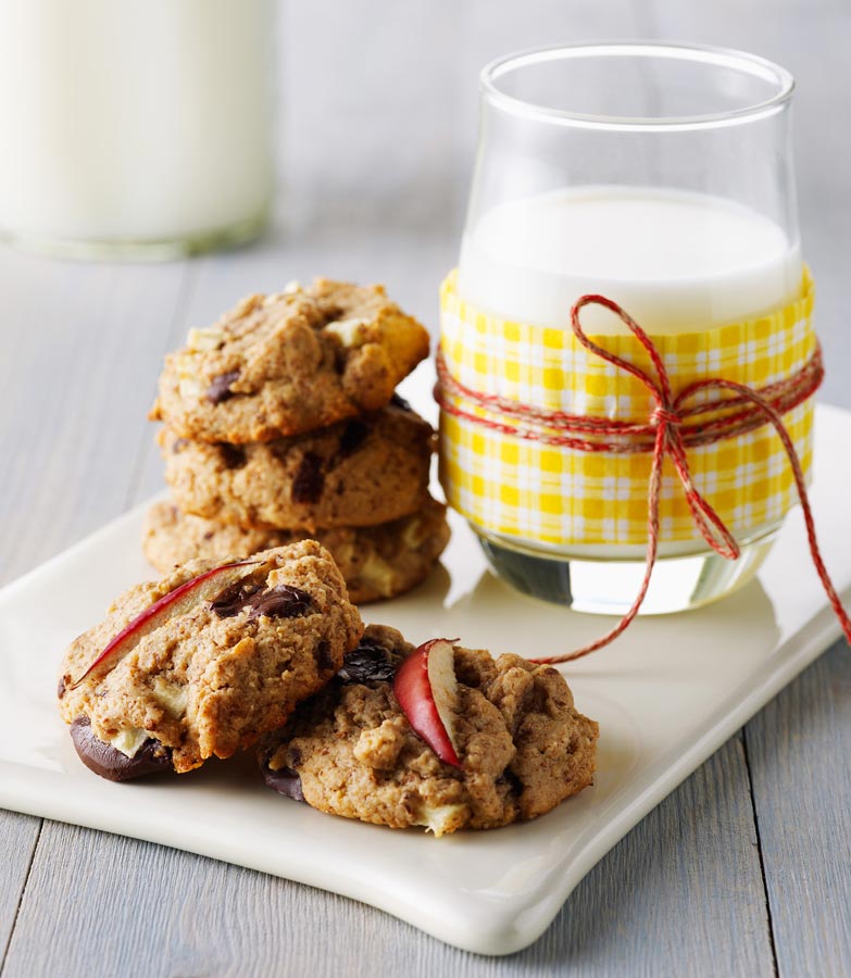 Ontario Apples and Almond Butter Whole Wheat Cookies